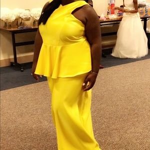 Yellow formal dress